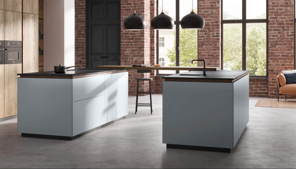 Nieuwe keukentrends 2022 - Dark Split Oak en Just Grey - vormwanden